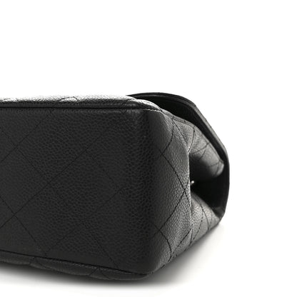 Chanel Caviar Quilted Jumbo Single Flap Black 10 of 10