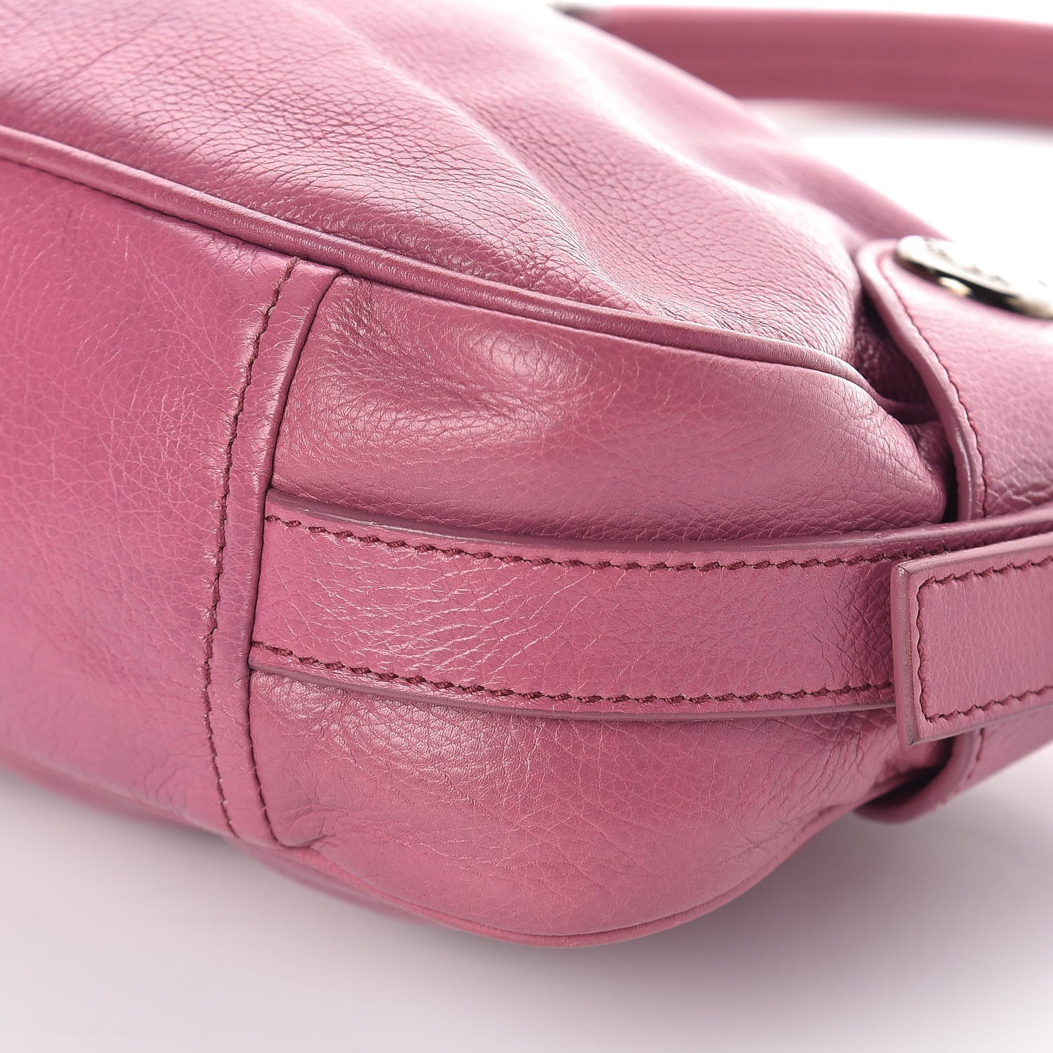 Prada Buffalo Snaps Shoulder Bag Ciclamino 8 of 9