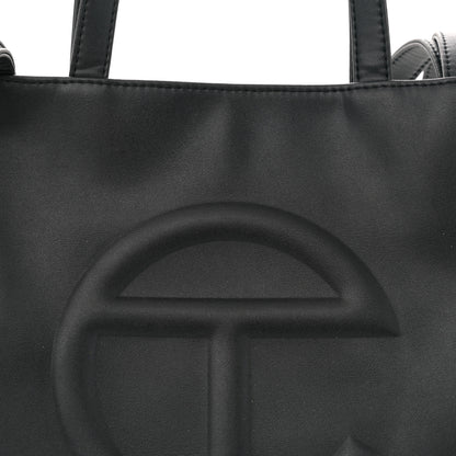 Telfar Vegan Leather Medium Shopping Bag Black 7 of 12