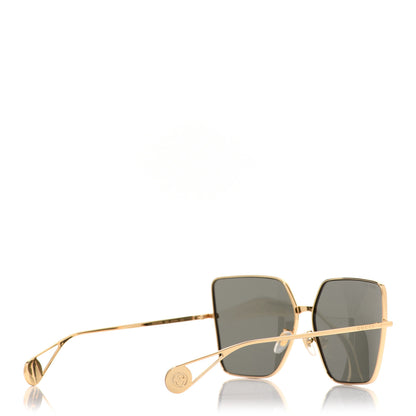 Gucci Square Frame GG0436S Sunglasses Black Gold 4 of 7