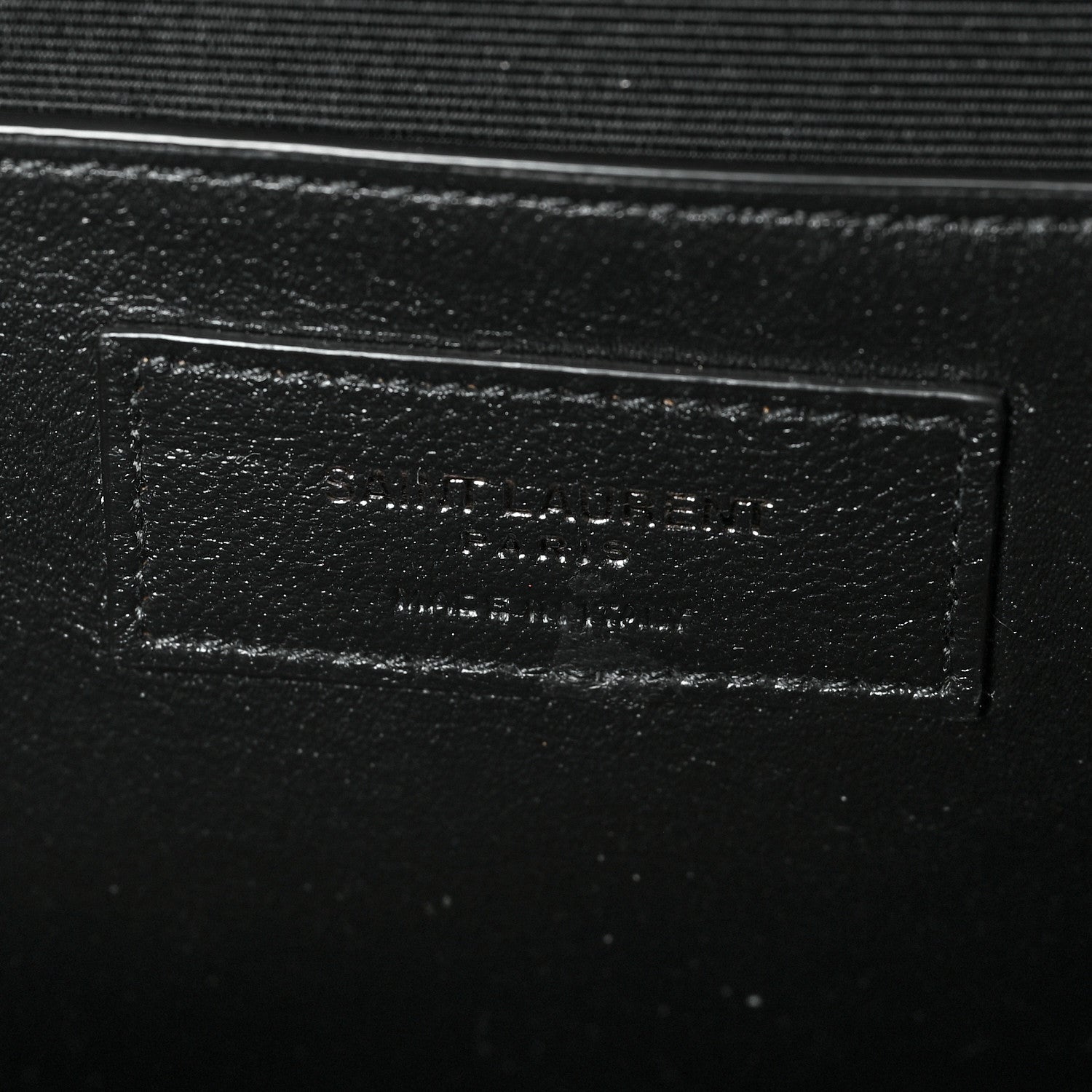 Saint Laurent Grain De Poudre Textured Mixed Matelasse Triquilt Medium Monogram Satchel Black 6 of 9