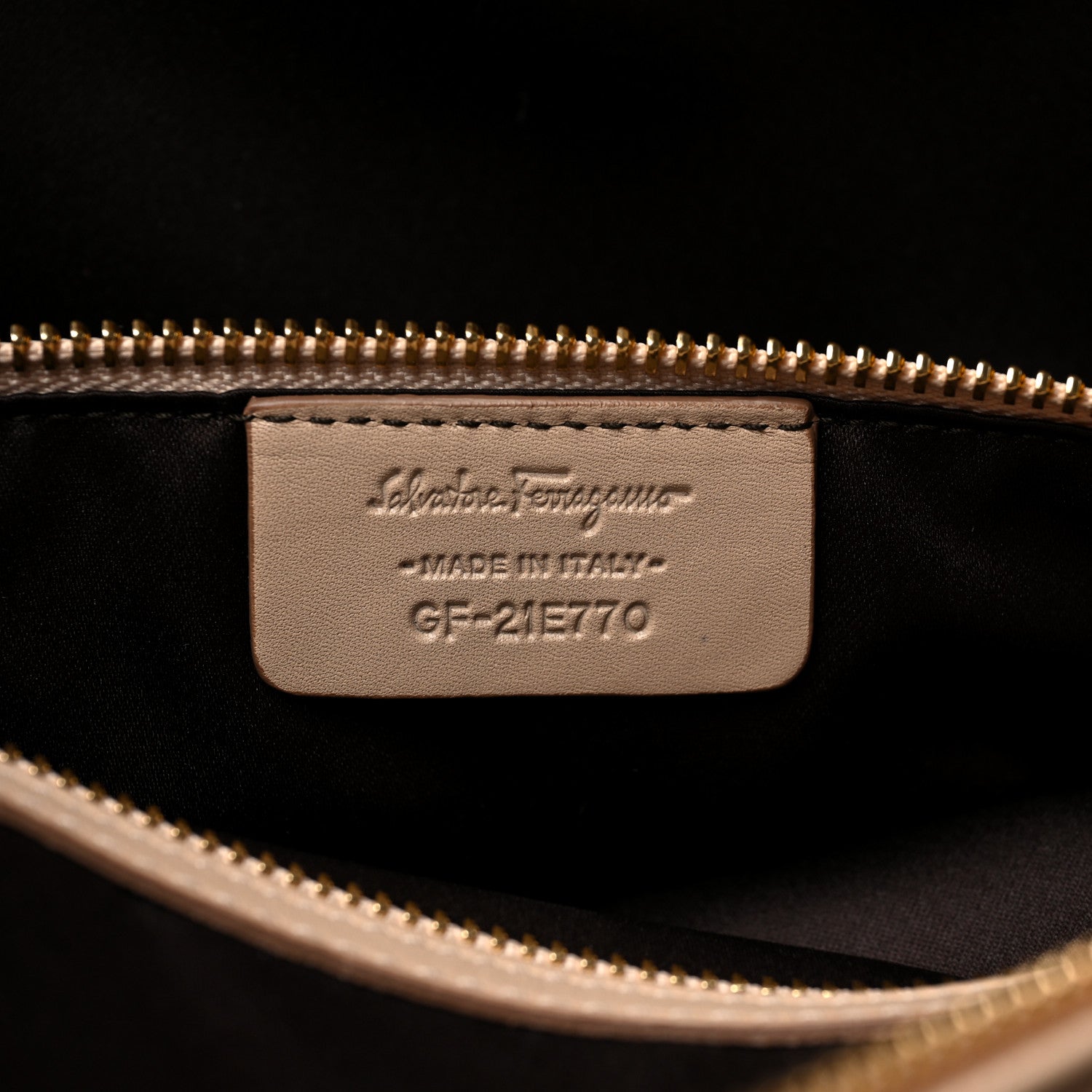 Salvatore Ferragamo Calfskin Fiamma Bag New Bisque 6 of 10