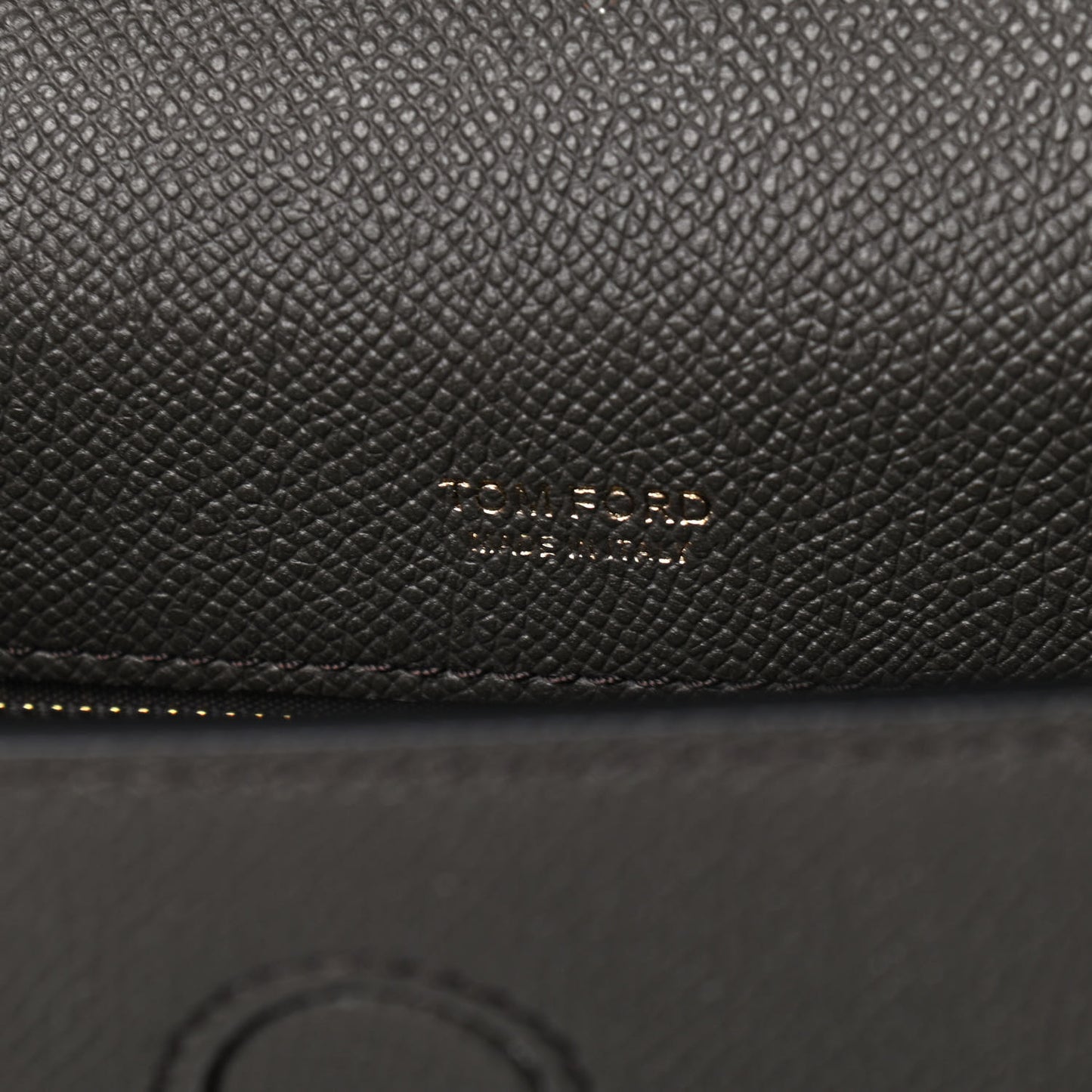 Grained Calfskin Mini T Clasp Tara Crossbody Bag Graphite