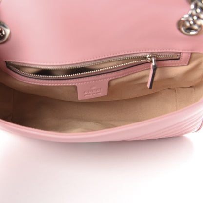 Gucci Calfskin Matelasse Small GG Marmont Shoulder Bag Wild Rose 5 of 10