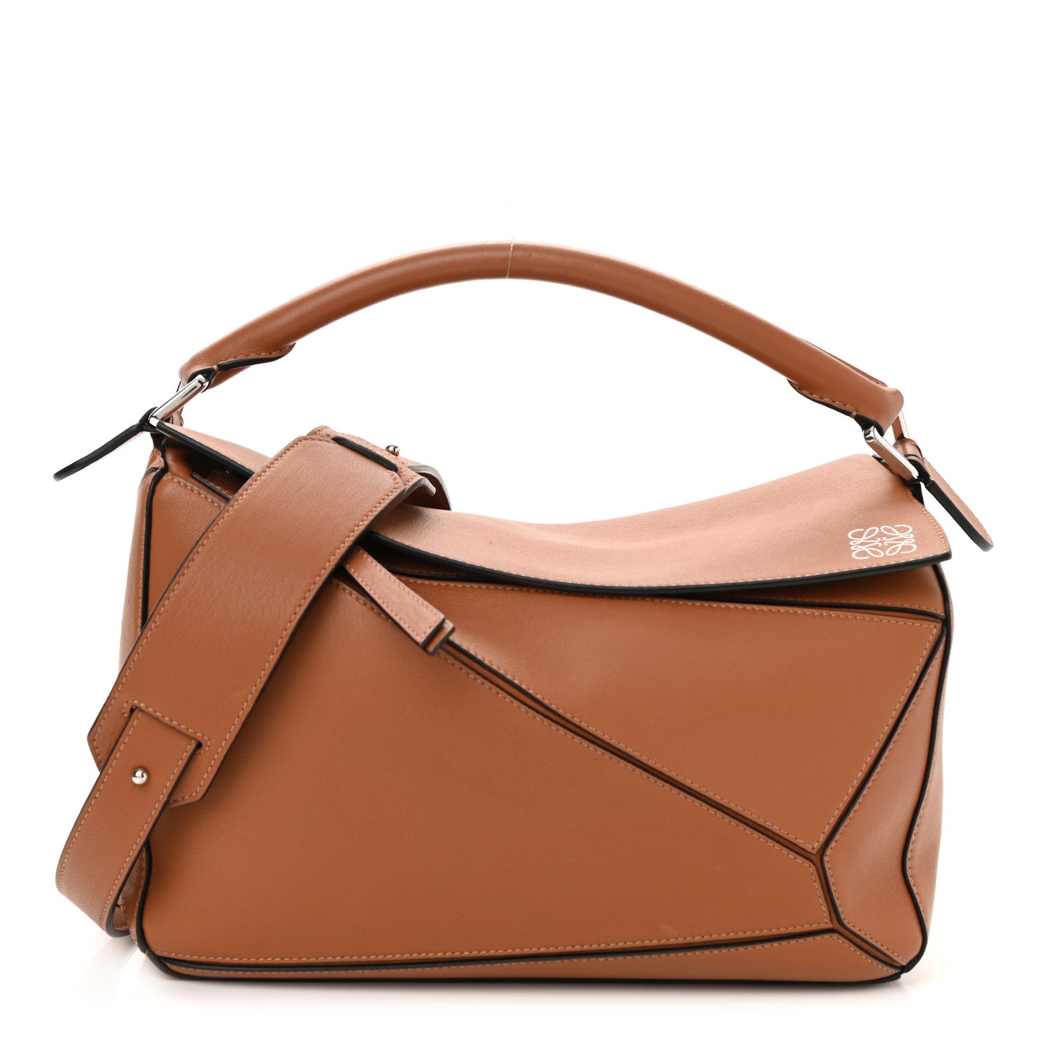 Loewe Calfskin Medium Puzzle Bag Tan 1 of 10
