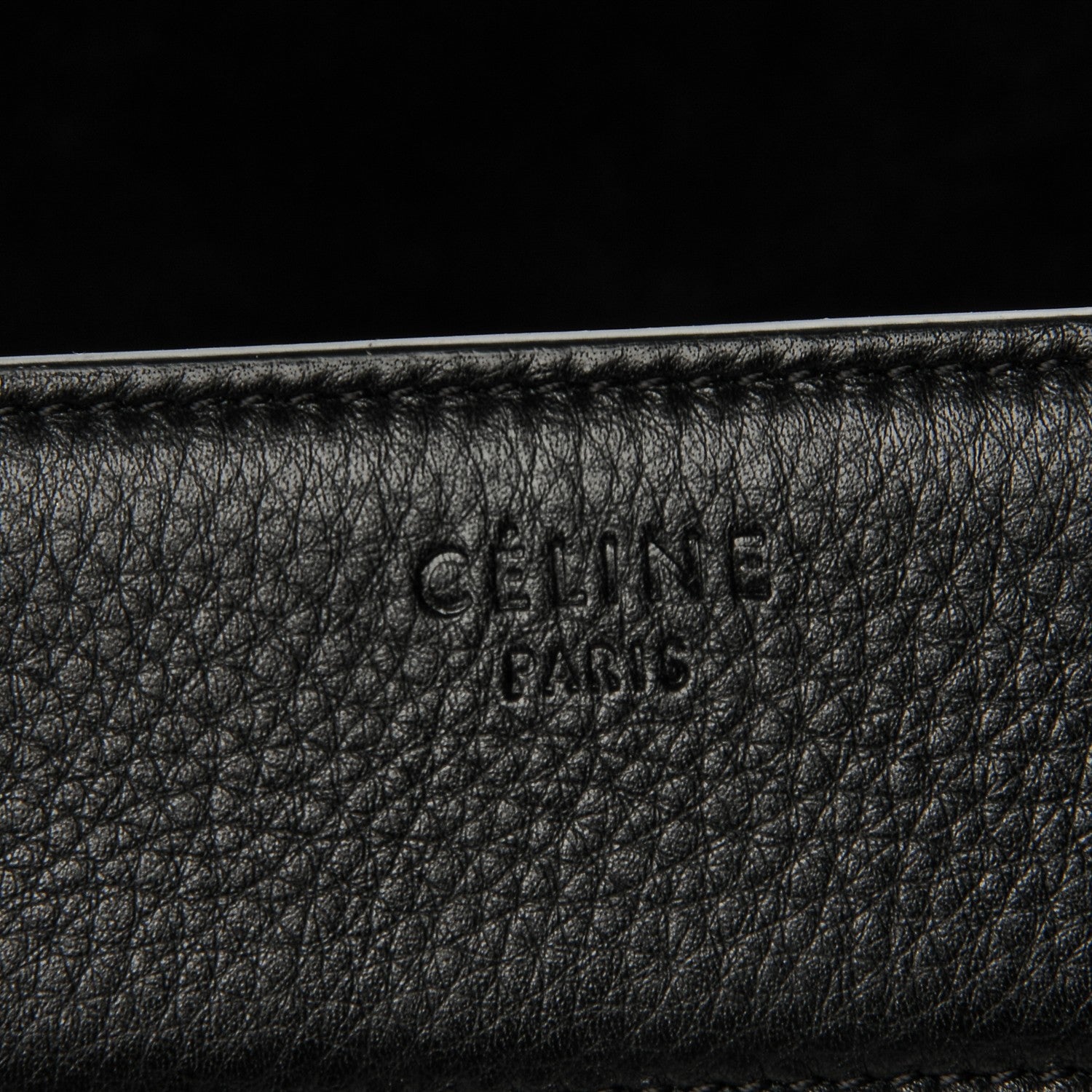 Celine Supple Calfskin Medium Phantom Luggage Black 6 of 7
