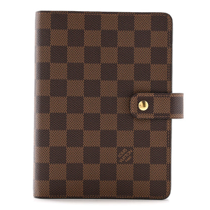 Louis Vuitton Damier Ebene Medium Ring Agenda Cover 1 of 8