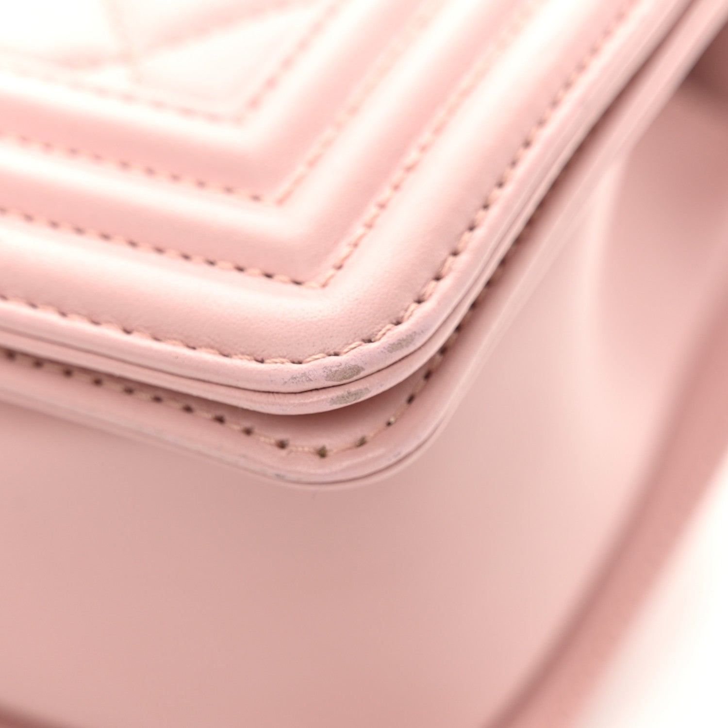 Chanel Calfskin Quilted Medium Boy Flap Light Pink 11 of 11
