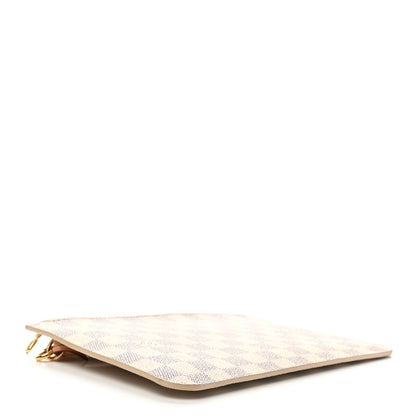 Louis Vuitton Damier Azur Neverfull MM GM Pochette Rose Ballerine 4 of 7
