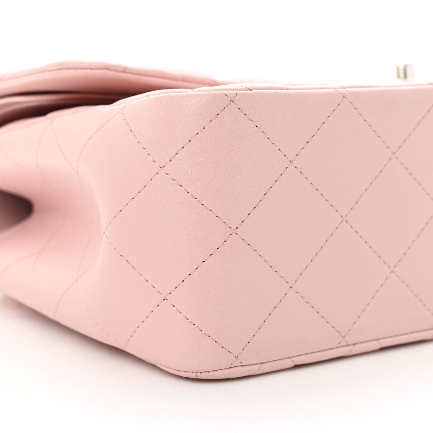 Chanel Lambskin Quilted Jumbo Double Flap Light Pink 9 of 12