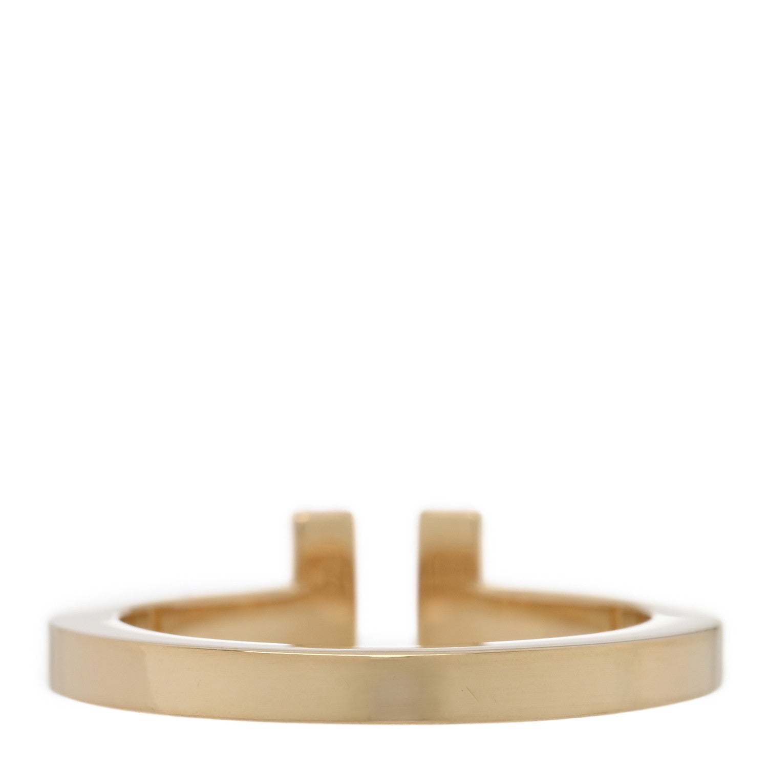 Tiffany 18K Yellow Gold T Square Ring 57 8 3 of 4