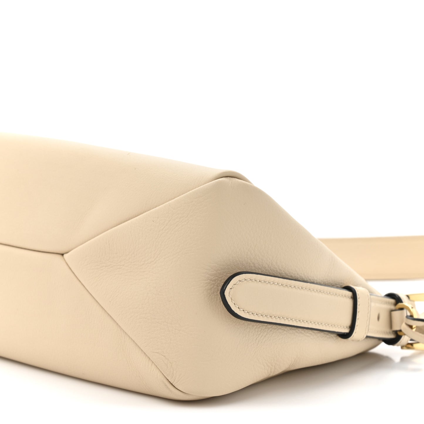 Soft Calfskin Medium Aimee Shoulder Bag Travertine