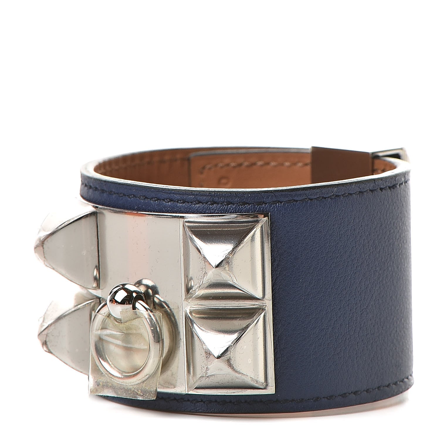 Hermes Swift Collier de Chien CDC Bracelet S Bleu Saphir 1 of 9