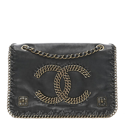 Chanel Calfskin Chain CC Byzance Flap Black 1 of 14