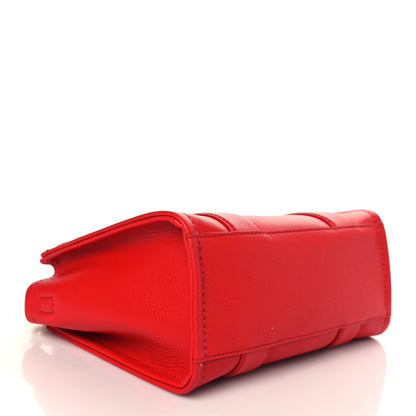 Marc Jacobs Grained Calfskin Small The Tote Bag True Red 4 of 9