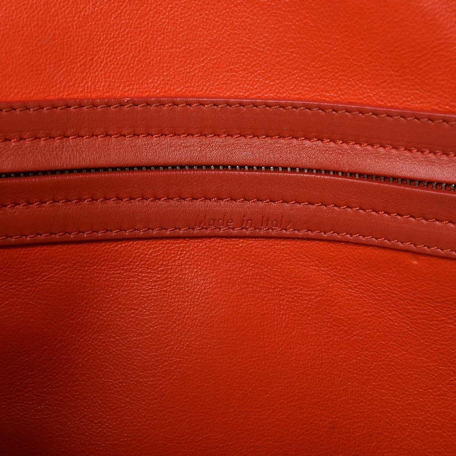 Celine Nubuck Medium Phantom Luggage Bright Orange 6 of 12