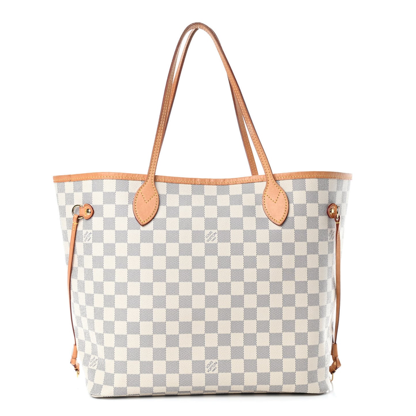 Damier Azur Neo Neverfull MM Rose Ballerine