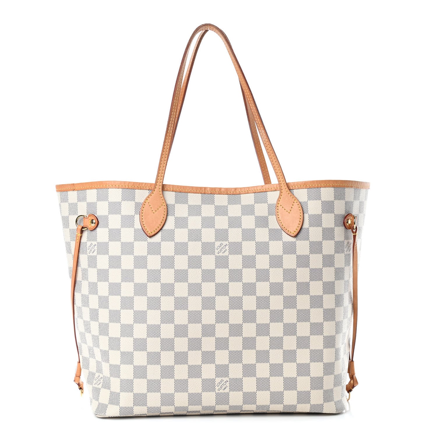 Louis Vuitton Damier Azur Neo Neverfull MM Rose Ballerine 1 of 4