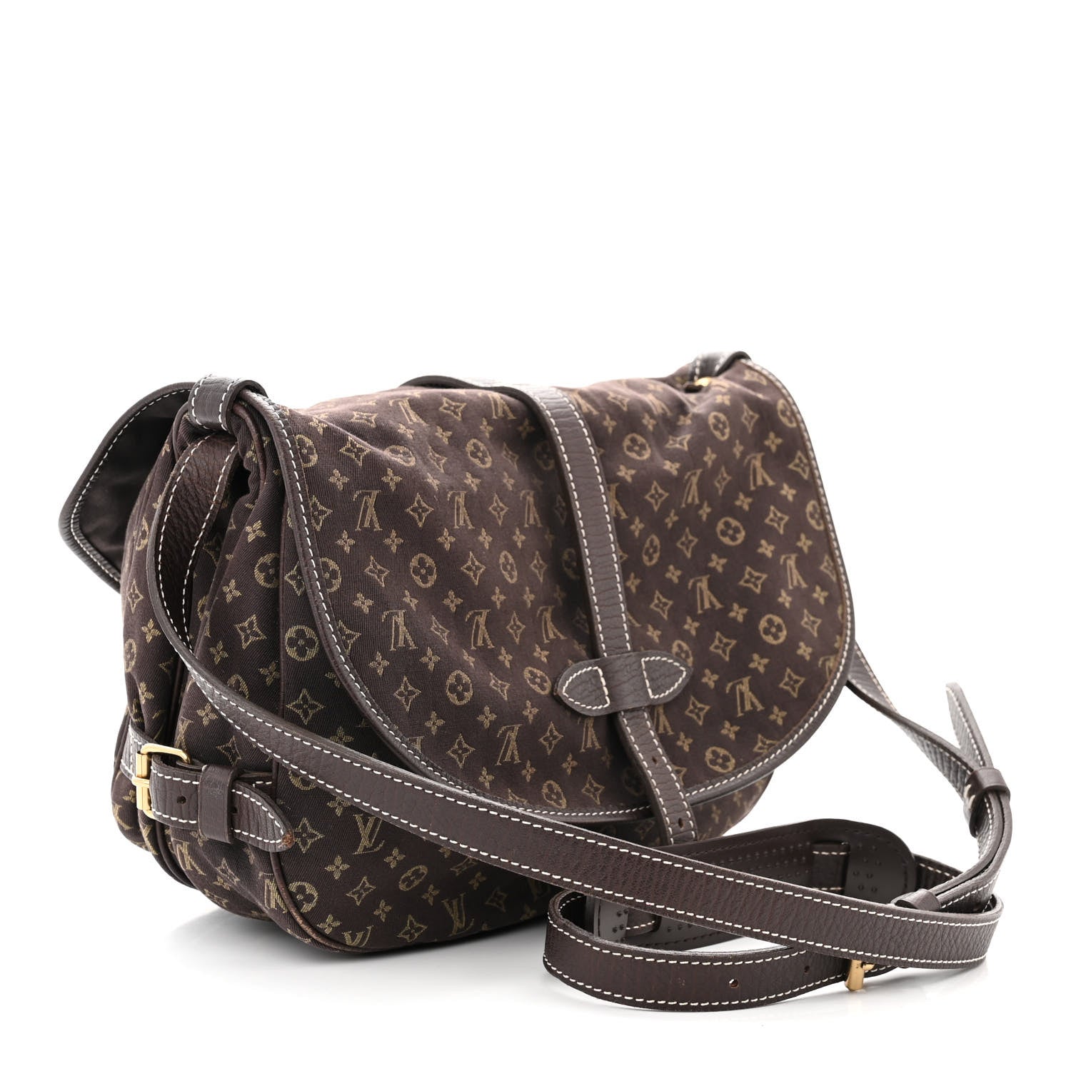 Louis Vuitton Monogram Mini Lin Saumur Ebene 3 of 10