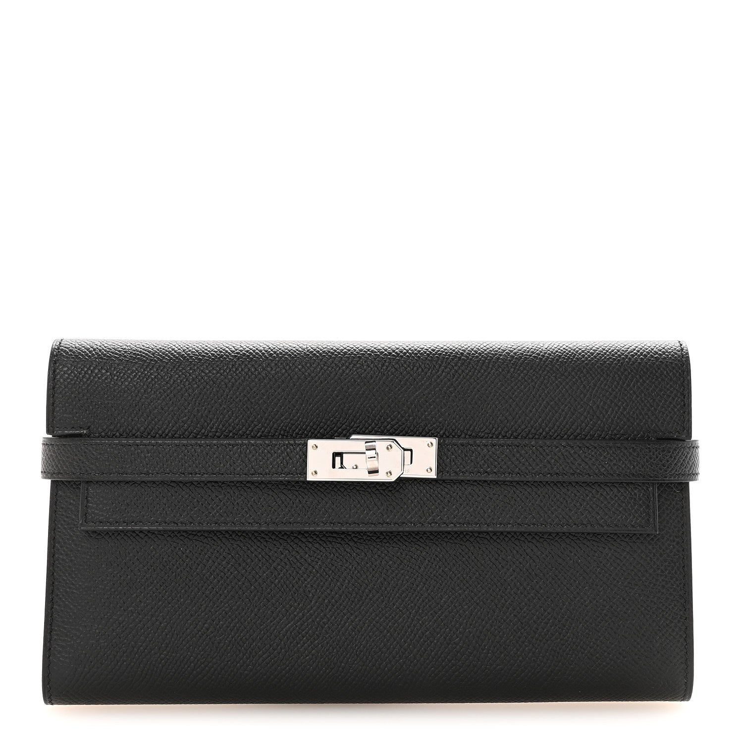 Hermes Epsom Kelly Longue Wallet Black 1 of 8