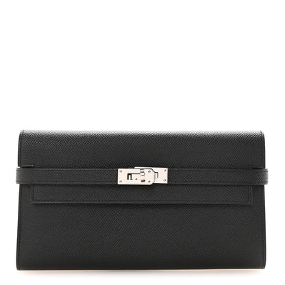 Hermes Epsom Kelly Longue Wallet Black 1 of 8