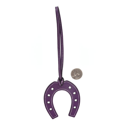 Hermes Swift Paddock Horseshoe Bag Charm Ultraviolet 2 of 3