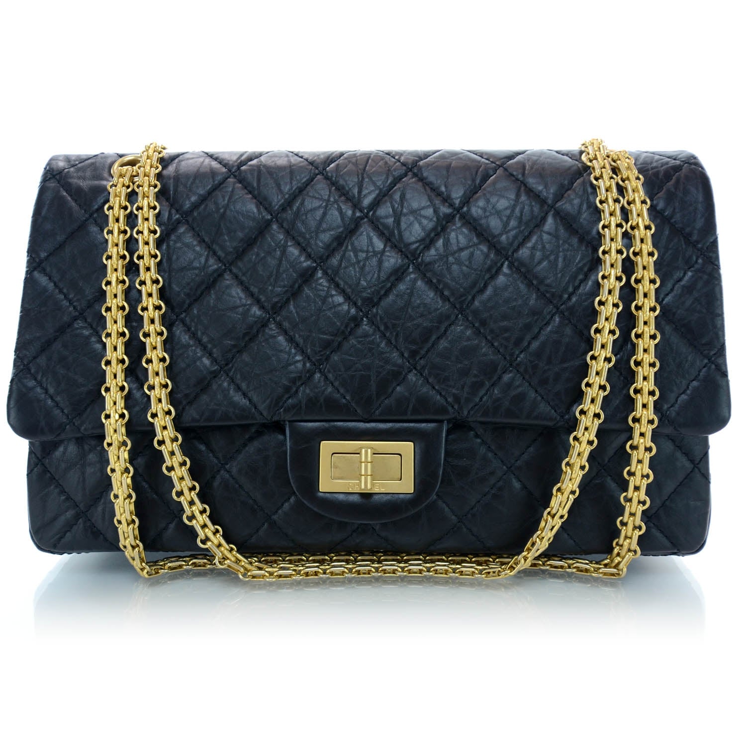 Chanel Aged Calfskin Quilted 2.55 Reissue 227 Flap Black 1 of 9