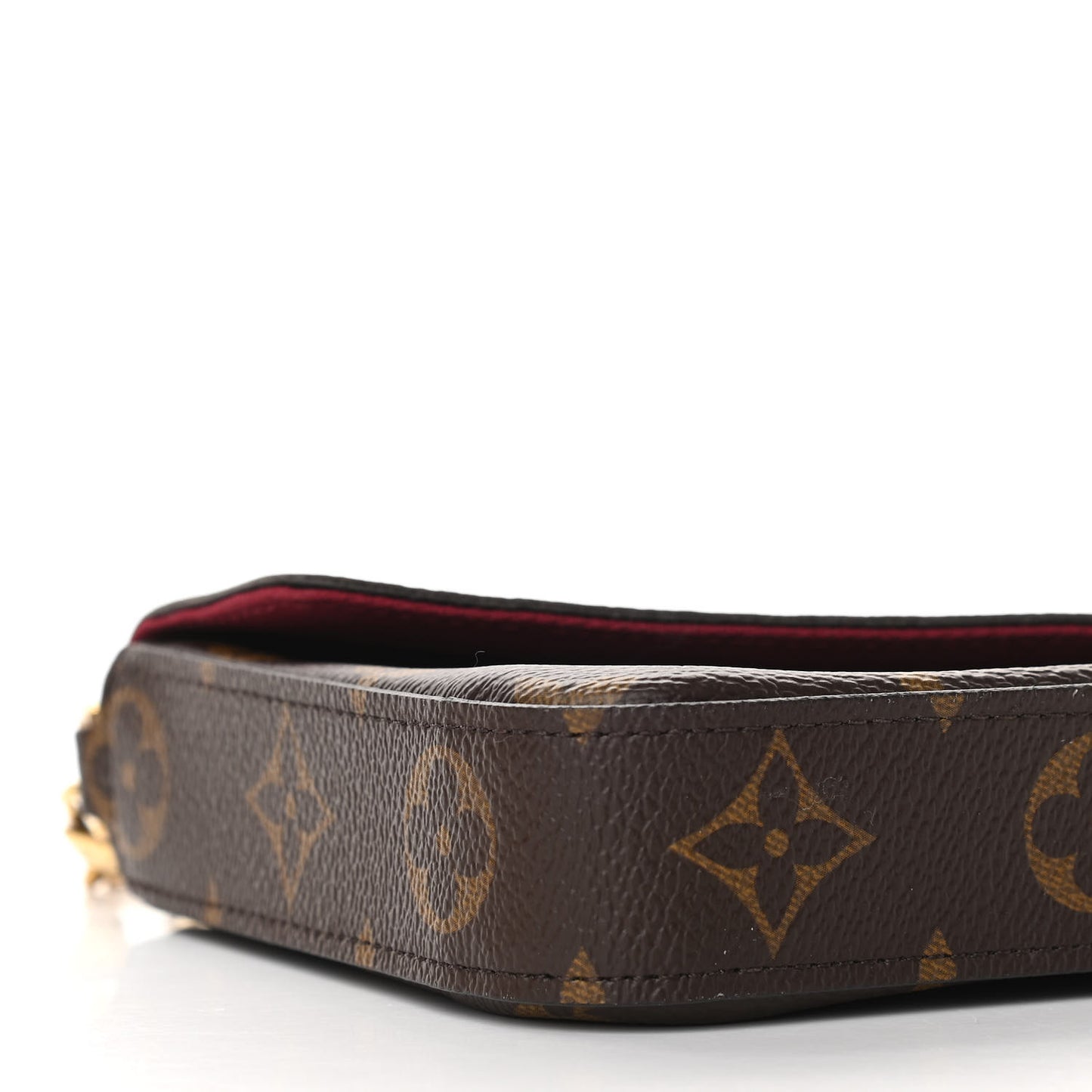 Monogram Pochette Felicie Chain Wallet Fuchsia