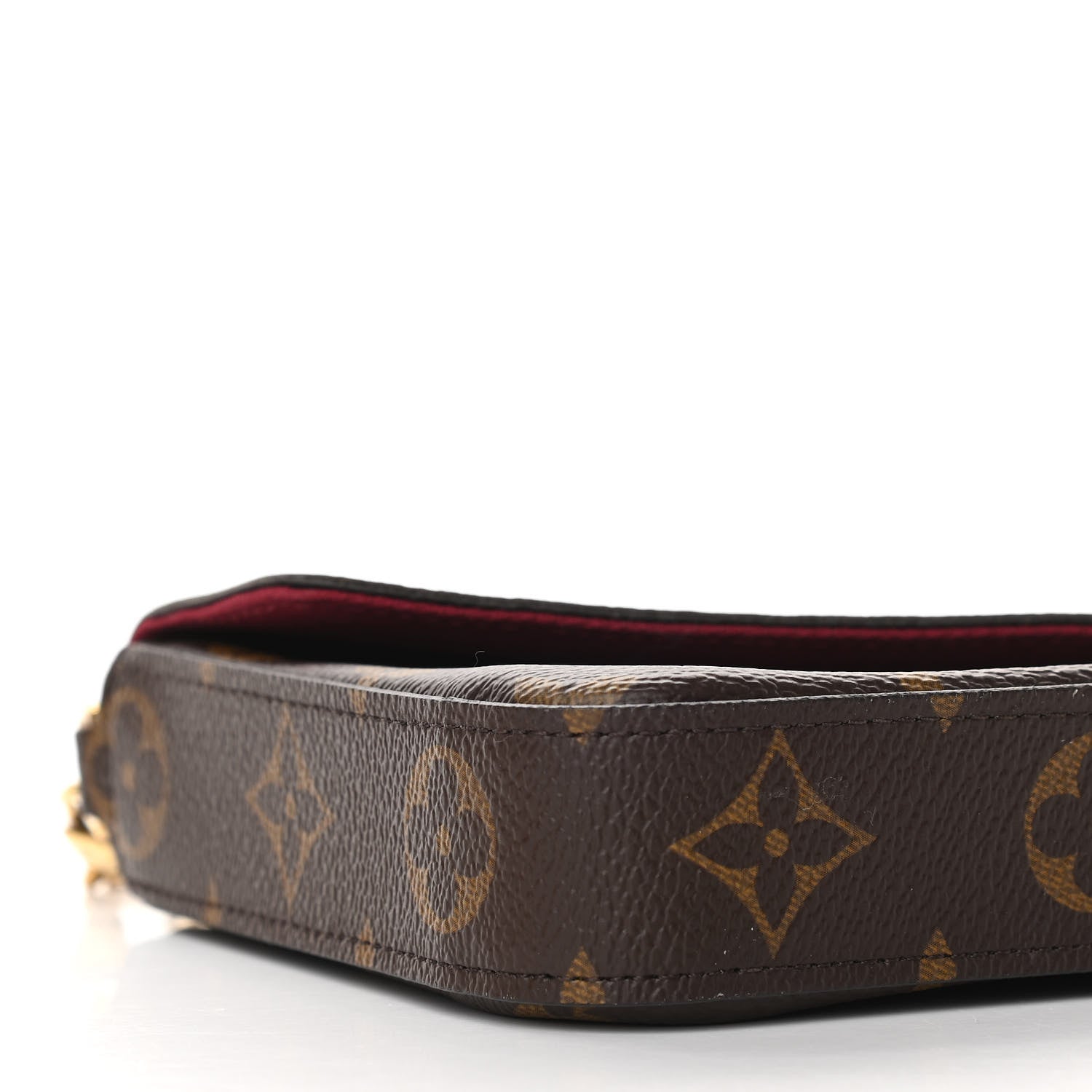Louis Vuitton Monogram Pochette Felicie Chain Wallet Fuchsia 9 of 11