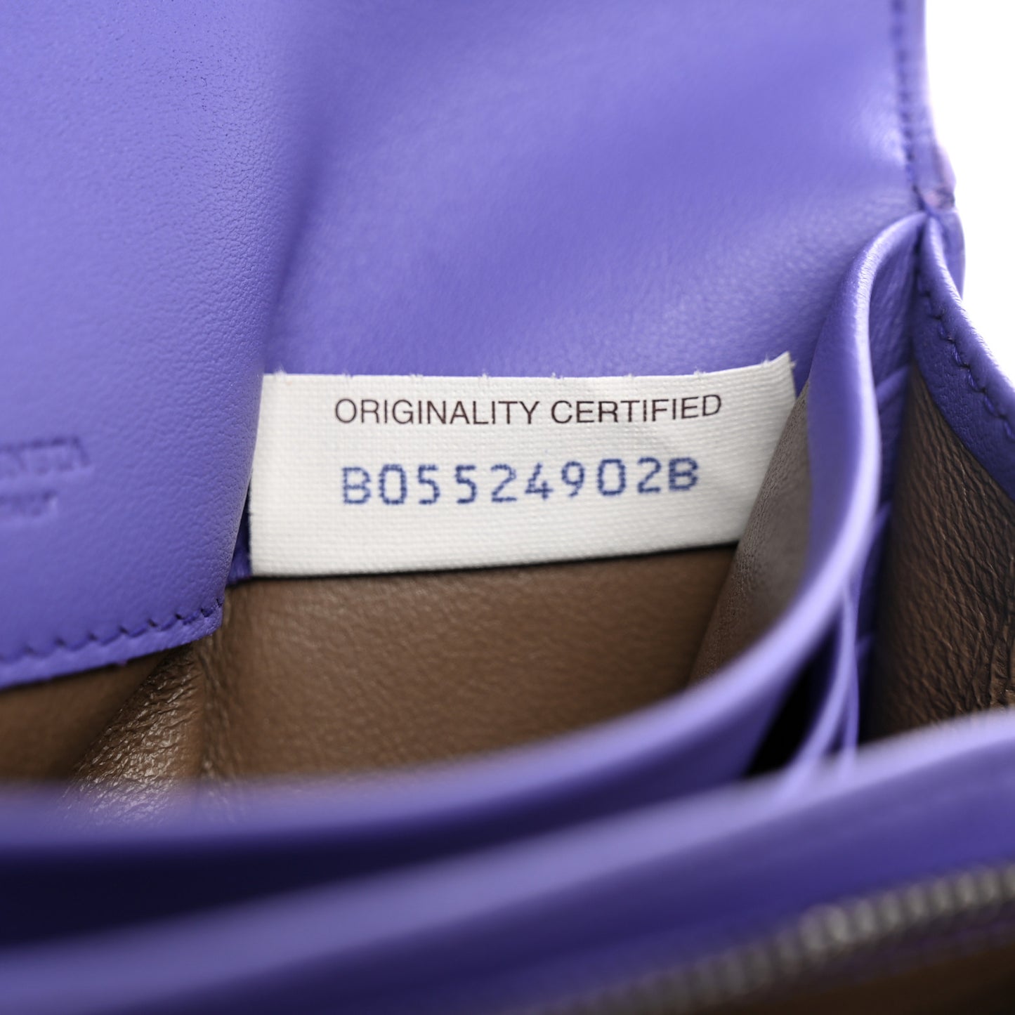 Nappa Intrecciato Continental Flap Wallet Lavender