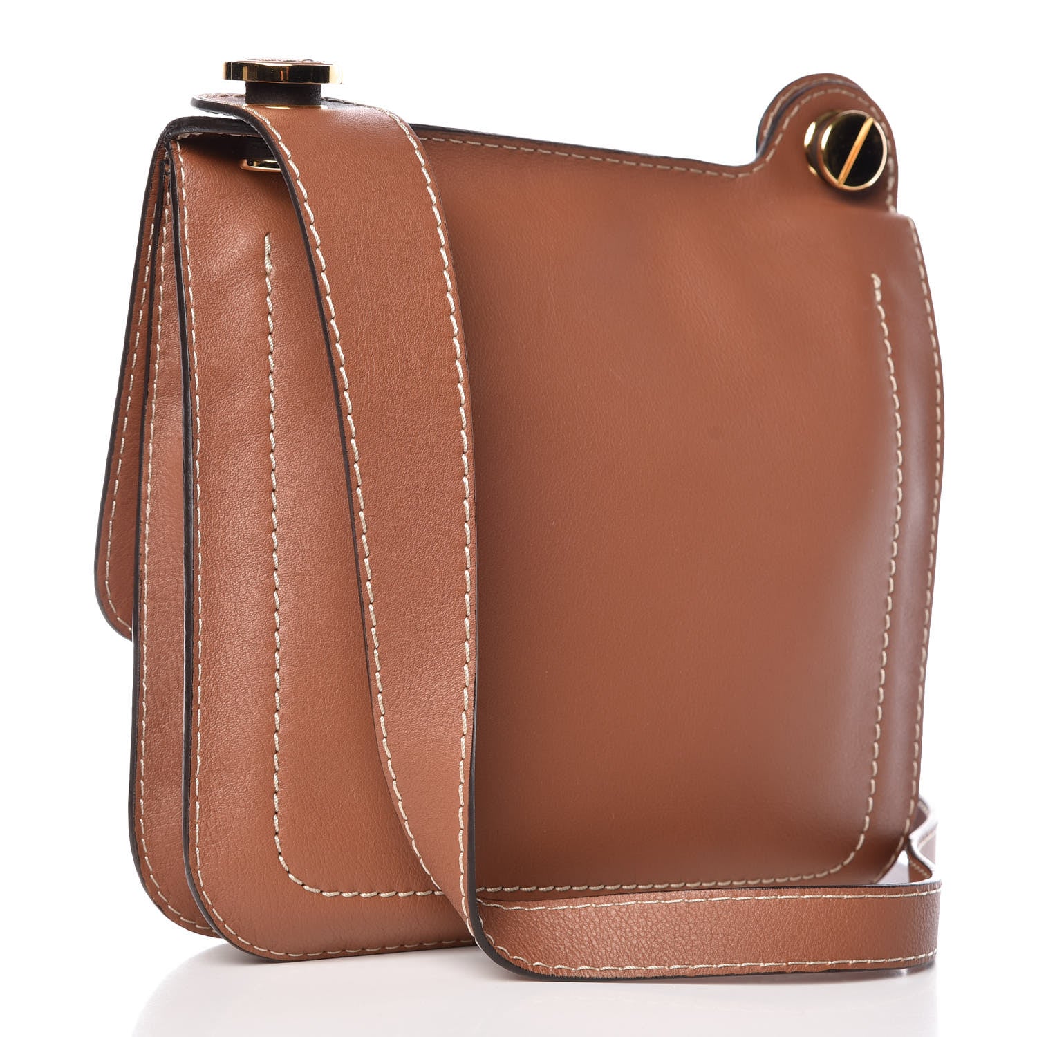 Loewe Calfskin Messenger Bag Tan 3 of 9