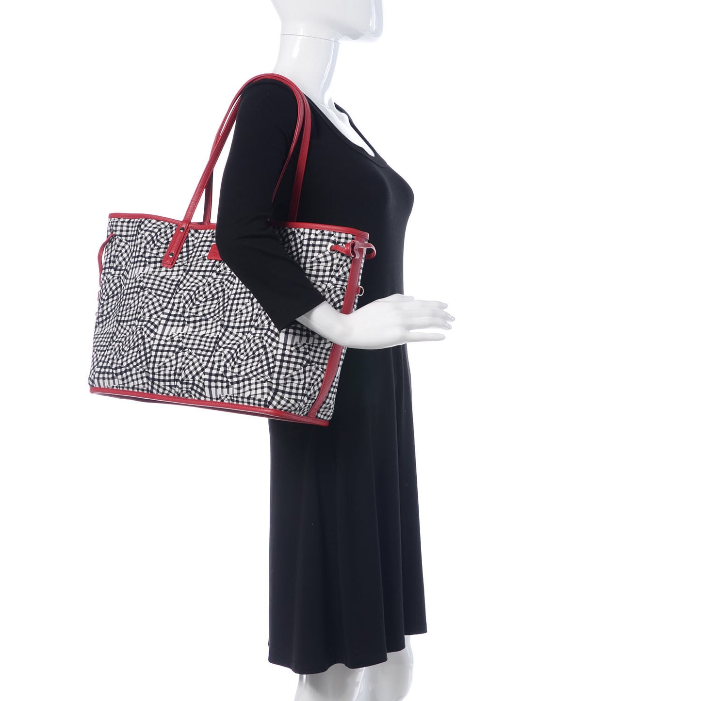 Visetos Medium Reversible Shopper Tote Ruby Red