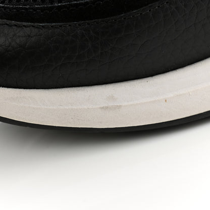 Chanel Calfskin Mesh Lycra Suede Womens Logo Sneakers 38.5 Black 9 of 11