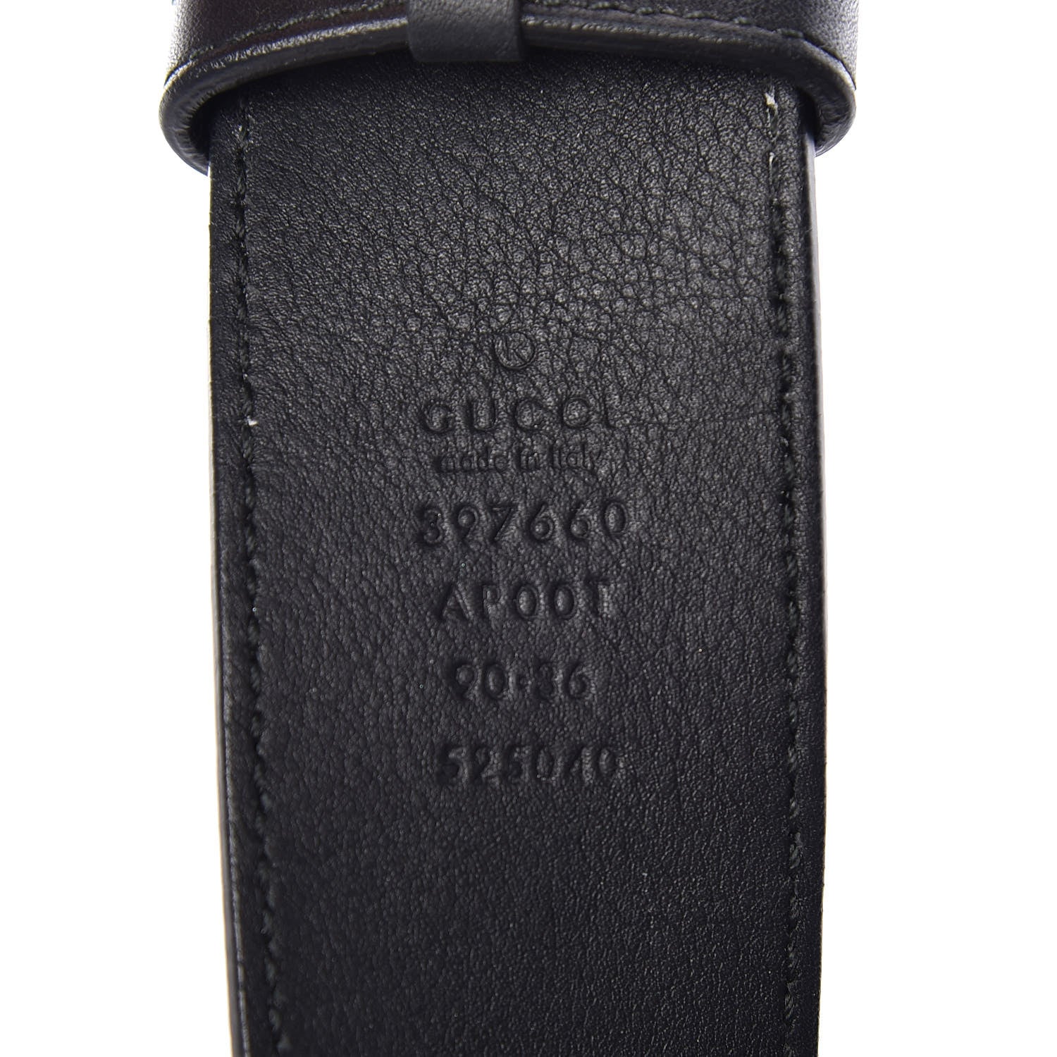 Gucci Calfskin Double G 40mm Belt 90 36 Black 4 of 8