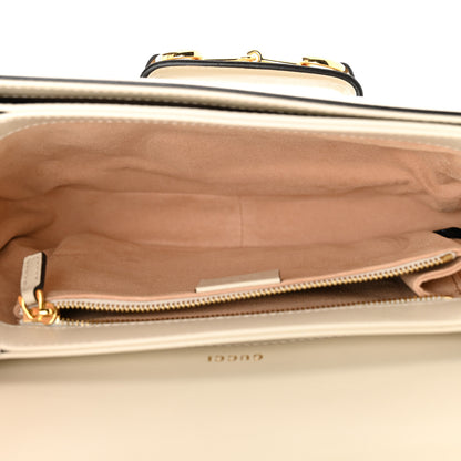 Gucci Azalea Calfskin Horsebit 1955 Shoulder Bag Mystic White 5 of 11