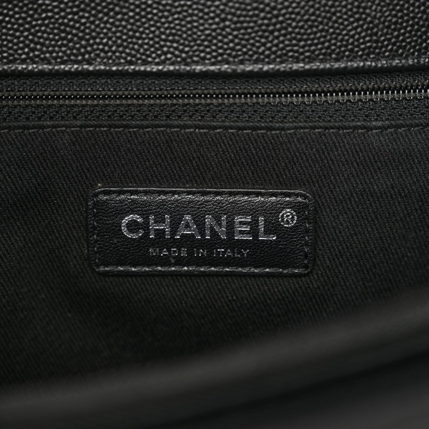 Caviar Chevron Quilted Medium Coco Handle Flap So Black