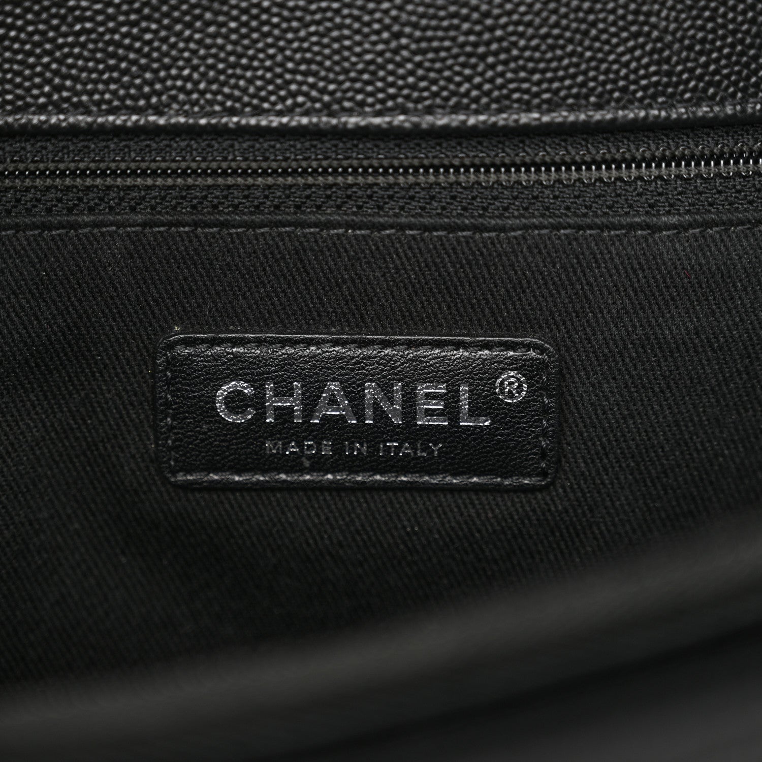 Chanel Caviar Chevron Quilted Medium Coco Handle Flap So Black 6 of 10