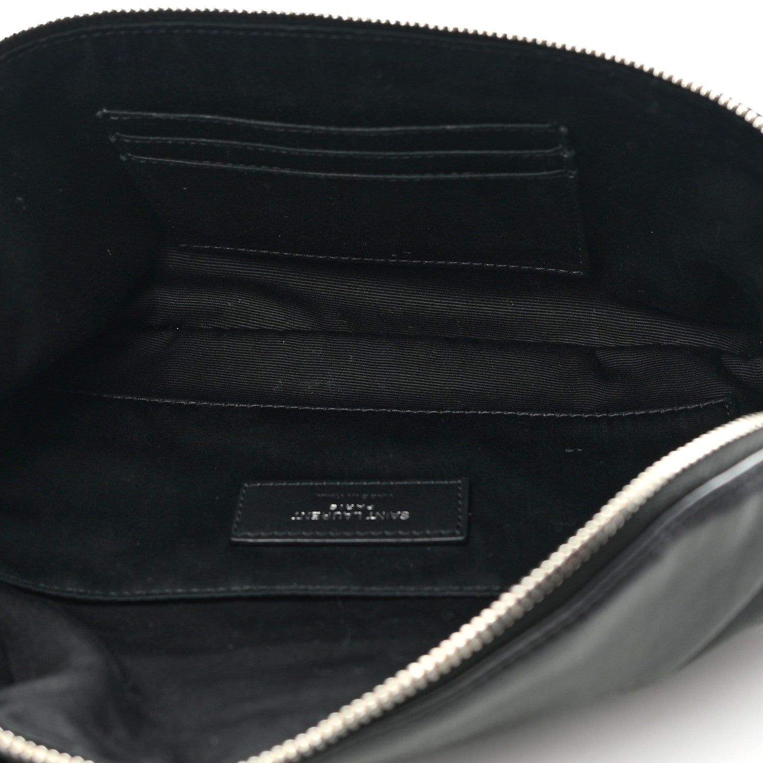 Saint Laurent Calfskin Monogram Belt Bag Black 5 of 14