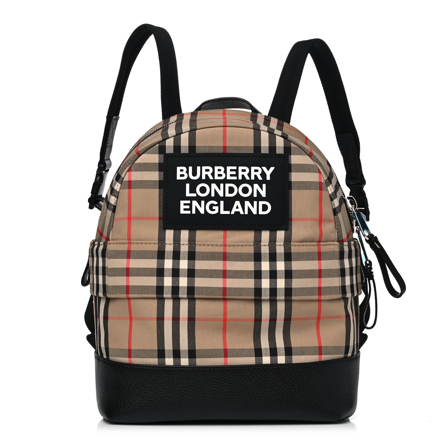 Burberry House Check Canvas Calfskin Small Nico Backpack Archive Beige 1 of 13