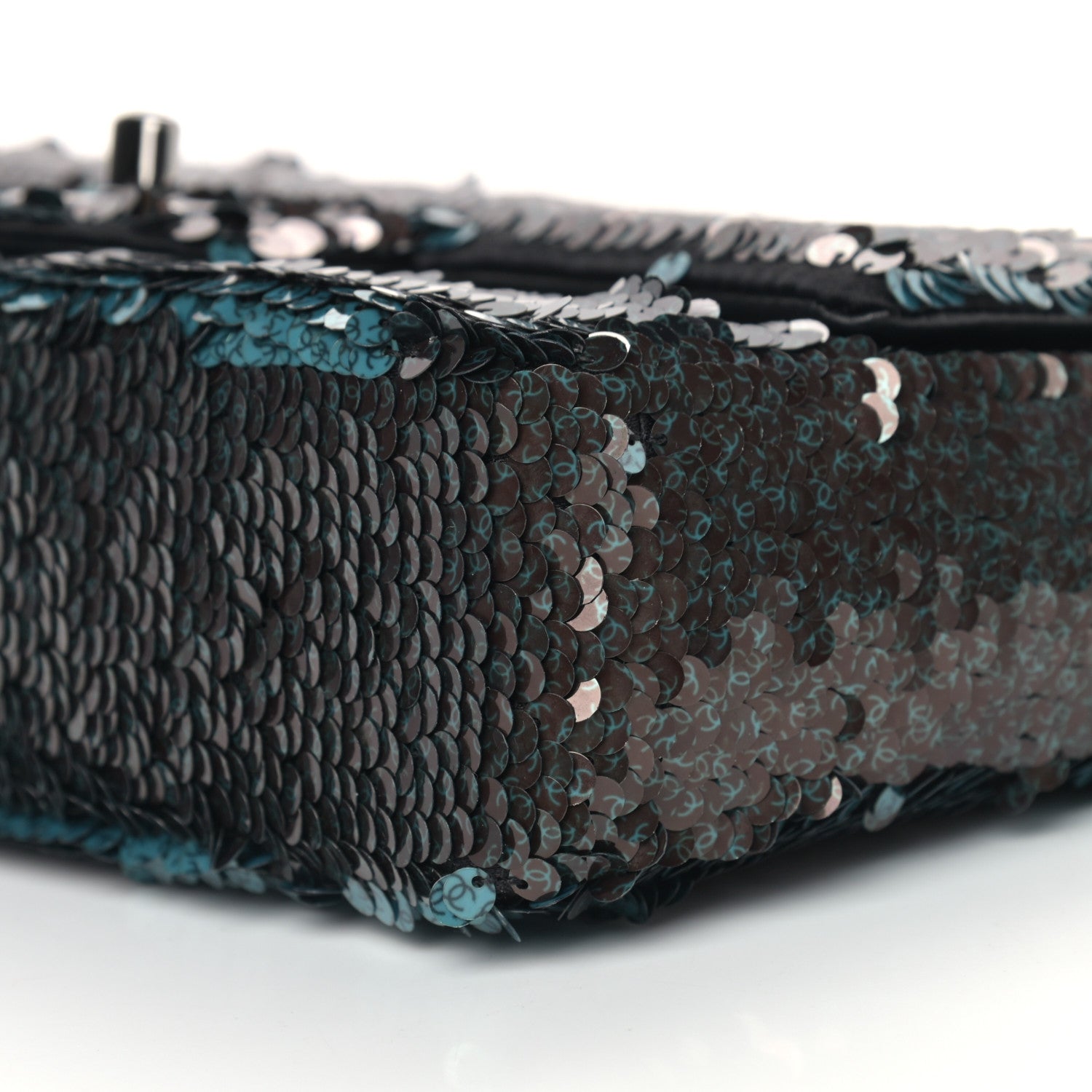 Chanel Sequin Lambskin Mini Flap Blue Black 12 of 17