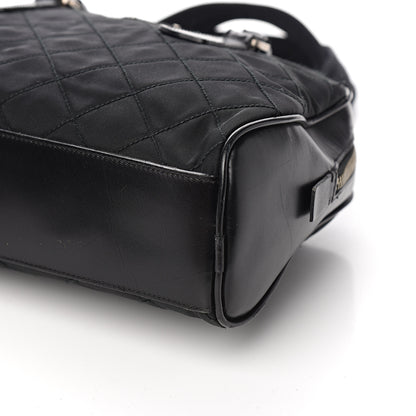Prada Nylon Tessuto Impuntu Quilted Shoulder Bag Black 9 of 10