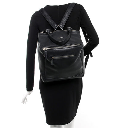 Givenchy Pebbled Calfskin Pandora Backpack Black 2 of 8