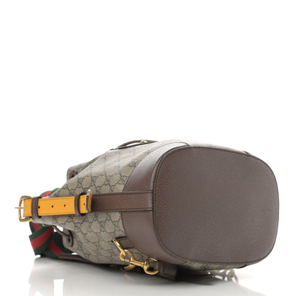 Gucci GG Supreme Monogram Neo Vintage Drawstring Bucket Backpack Beige New Acero Crop 4 of 22