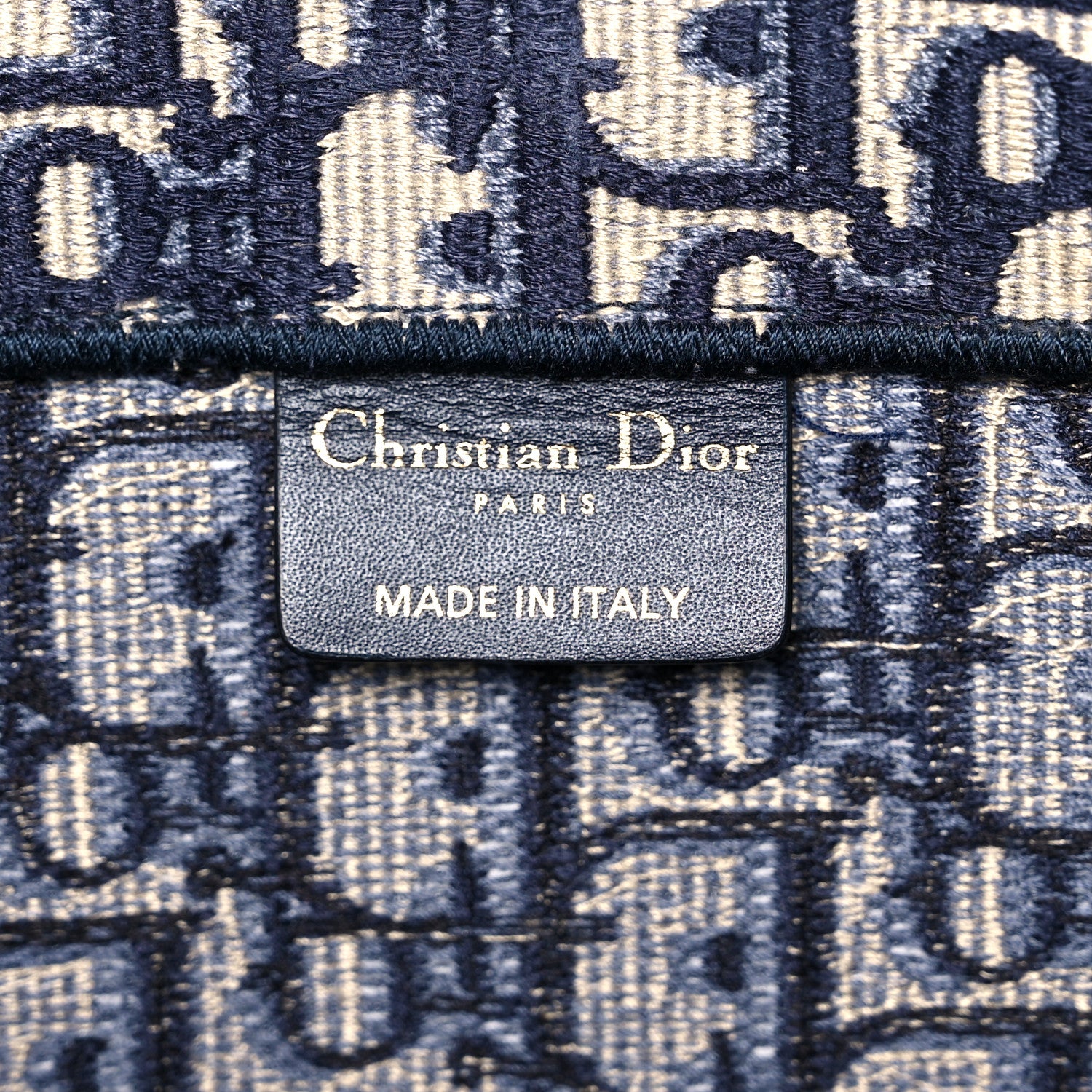 Christian Dior Oblique Book Tote Blue Multicolor 6 of 10