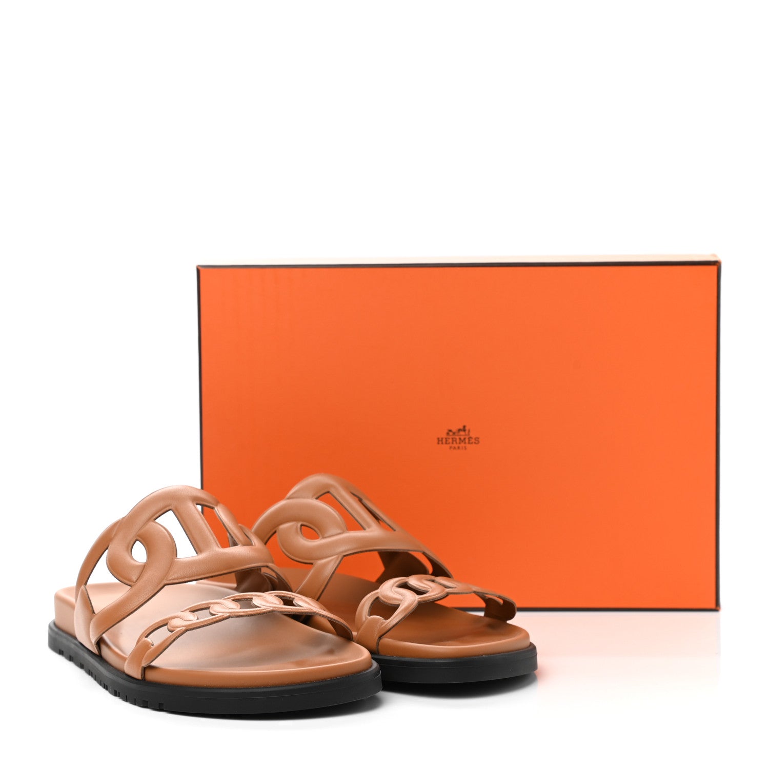 Hermes Nappa Extra Sandals 40 Naturel 9 of 9