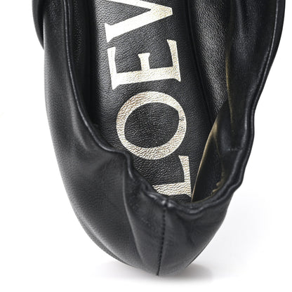Loewe Lambskin Pebble Ballerina Flats 35 Black 8 of 8