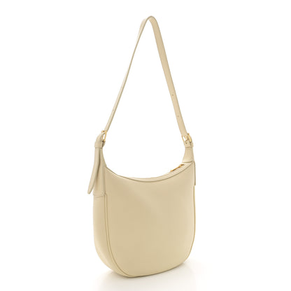 Celine Supple Calfskin Cuir Triomphe Small Heloise Shoulder Bag Limestone 3 of 13