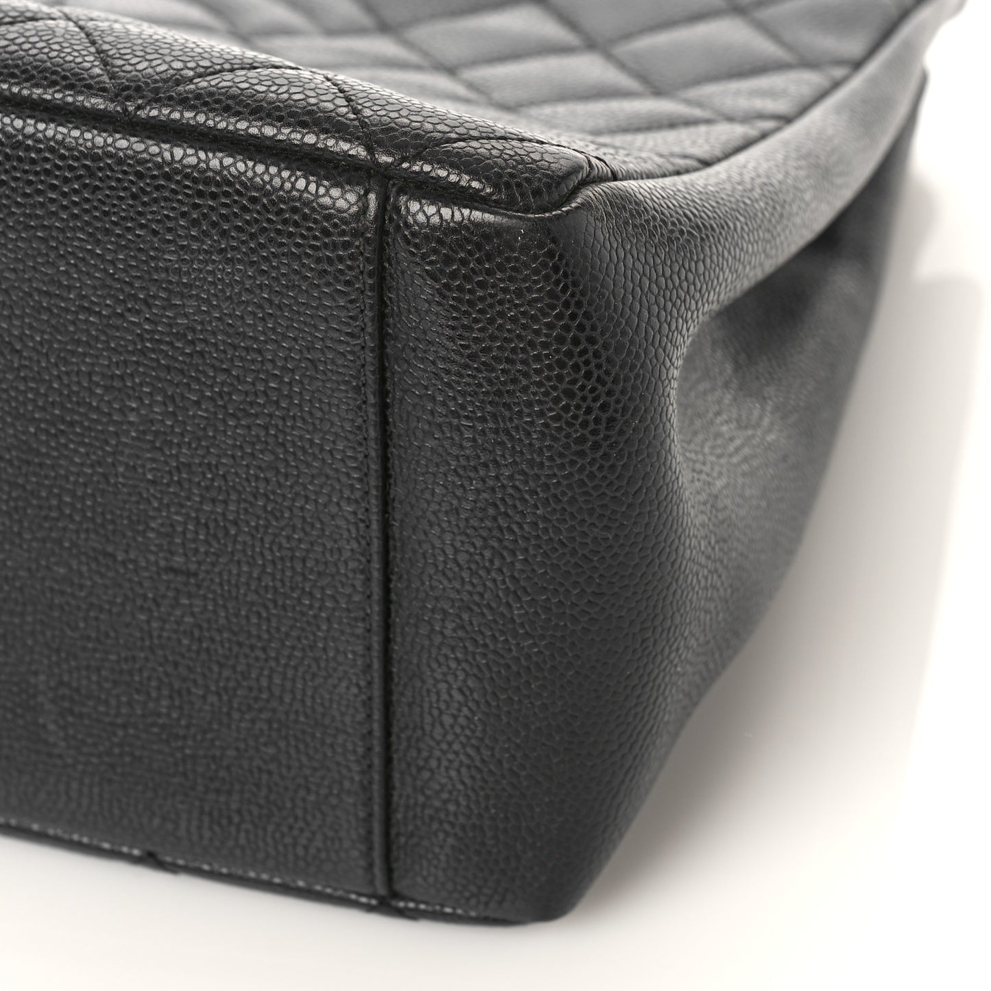Caviar Quilted Grand Shopping Tote GST Black