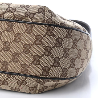 Gucci Monogram Medium New Ladies Web Hobo Dark Brown 9 of 10