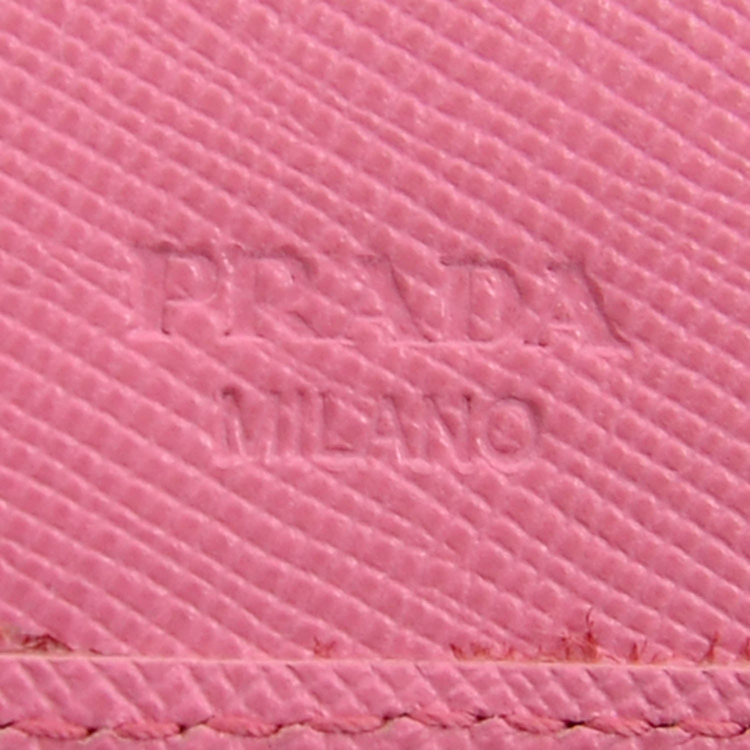 Prada Saffiano Metal Bi-Fold Wallet Geranio 4 of 7